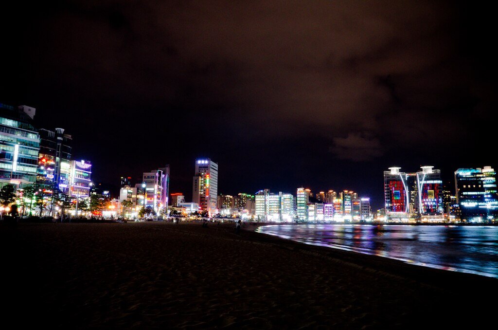Gwanganli Beach, Busan, South Korea.