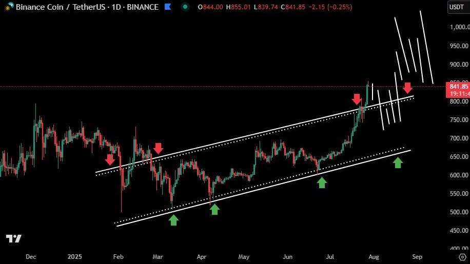 CZ Binance's Net Worth Hits $75B as BNB Token Breaks New ATH Above $850 – Richer Than Warren Buffett?